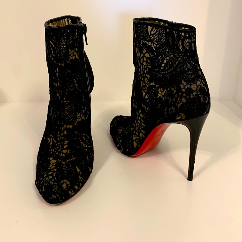 Christian Louboutin Lace Booties sz 38